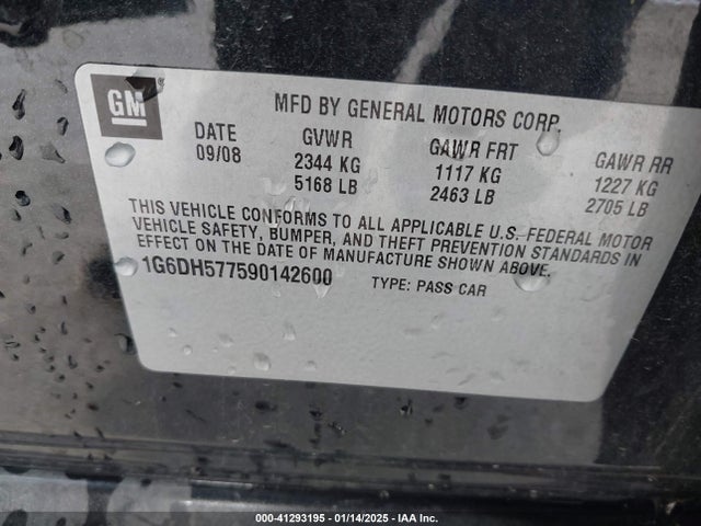 2009 CADILLAC CTS 1G6DH577590142600 Photo 8