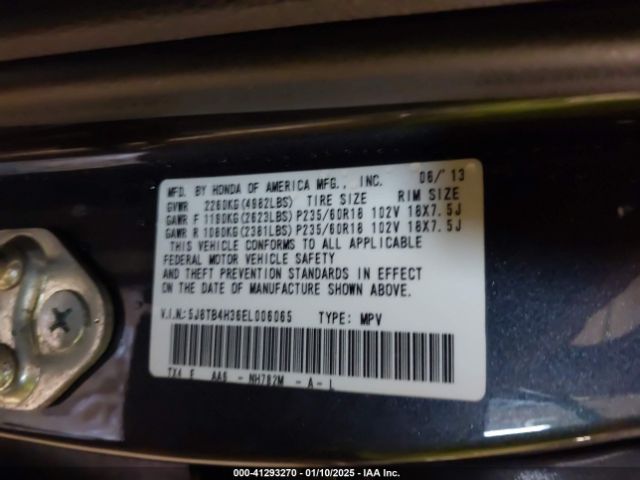 5J8TB4H36EL006065 Acura RDX