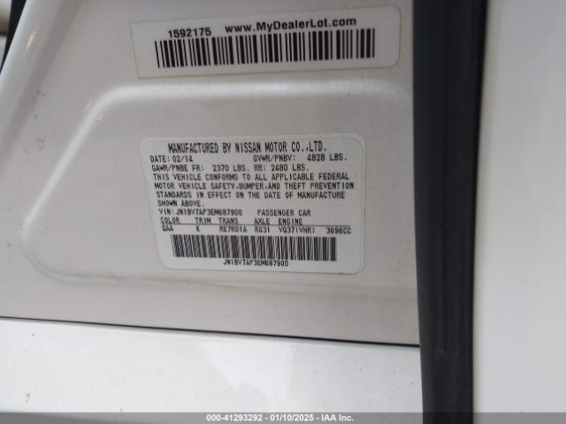 JN1BV7AP3EM687900 Infiniti Q50 Premium