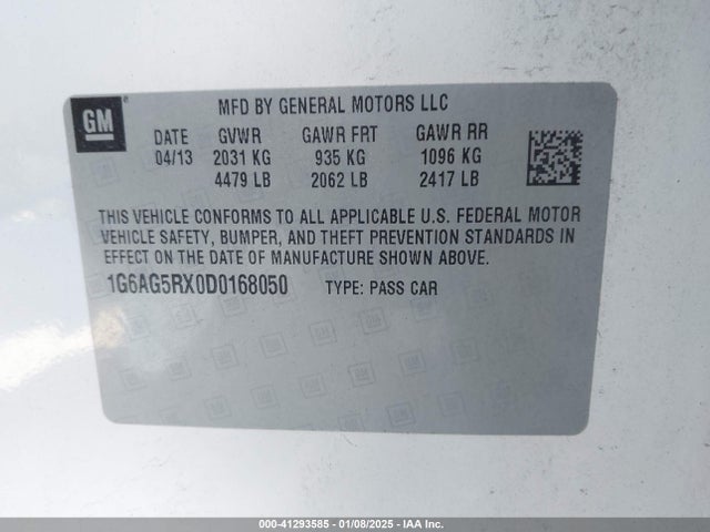 2013 CADILLAC ATS 1G6AG5RX0D0168050 Photo 8