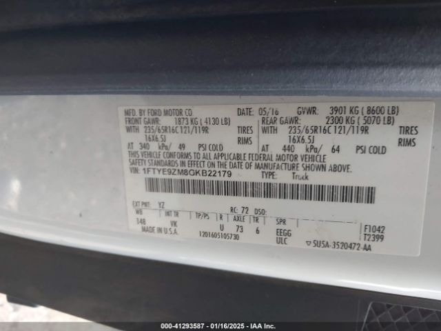 1FTYE9ZM8GKB22179 Ford Transit-150