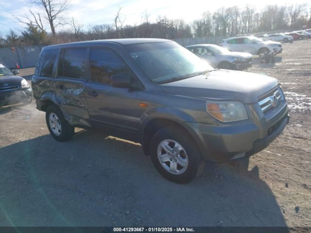 Продажа на аукционе авто 2007 Honda Pilot Lx, vin: 2HKYF18197H504905, номер лота: 41293667