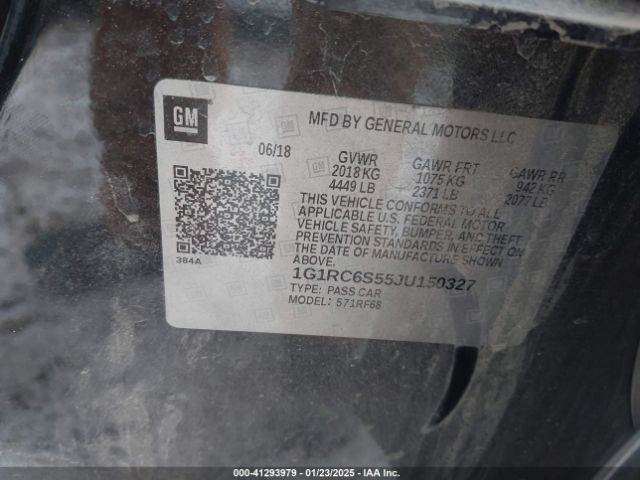 1G1RC6S55JU150327 Chevrolet VOLT LT