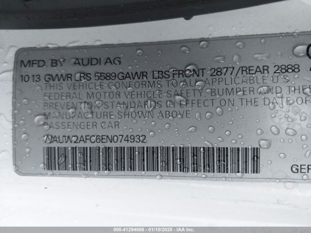 2014 AUDI S7 WAUW2AFC6EN074932 Photo 8