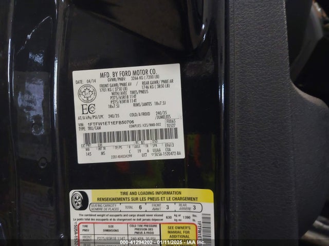 Ford F-150 Xlt 2014 1FTFW1ET1EFB50706 Image 9