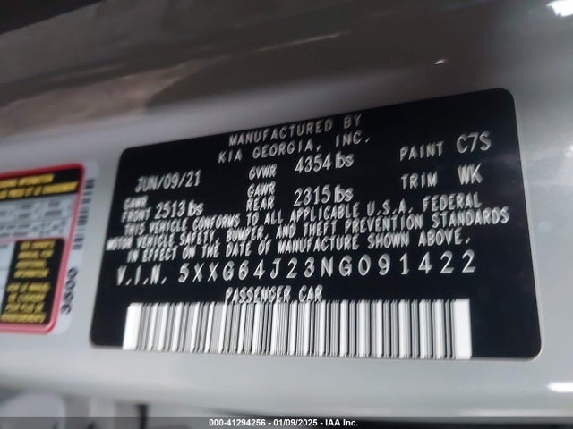 5XXG64J23NG091422 KIA K5 Gt-line