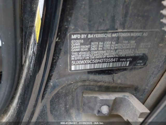 5UXWX9C58H0T05841 BMW X3 Xdrive28i