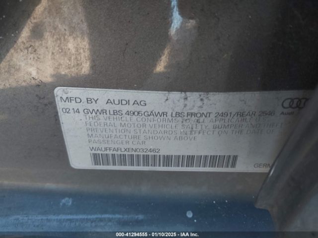 WAUFFAFLXEN032462 Audi A4 2.0t Premium