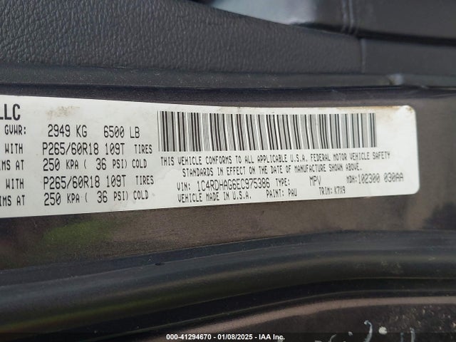 Dodge Durango Sxt 2014 1C4RDHAG6EC975386 Image 9