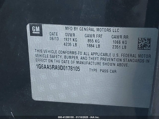 2013 CADILLAC ATS 1G6AA5RA9D0178105 Photo 8