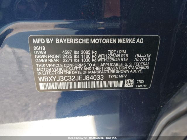 WBXYJ3C32JEJ84033 BMW X2 Sdrive28i
