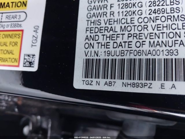 2022 ACURA TLX 19UUB7F06NA001393 Photo 8