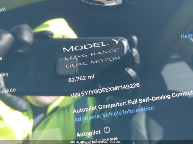 2021 TESLA MODEL Y 5YJYGDEEXMF149226 Photo 6