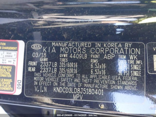 KNDCD3LD8J5180401 KIA Niro Plug-in Hybrid Ex