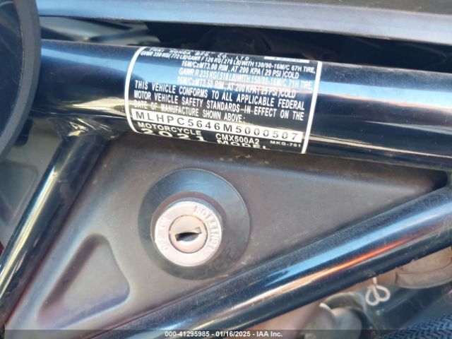 2021 HONDA CMX500 MLHPC5646M5000507 Photo 9