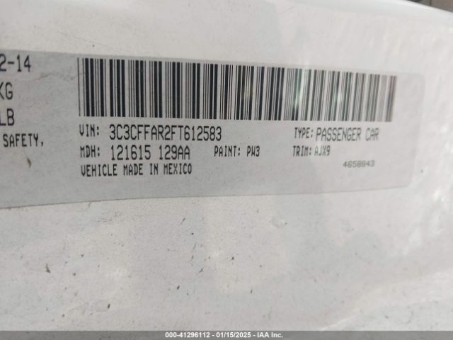 3C3CFFAR2FT612583 Fiat 500 Ribelle