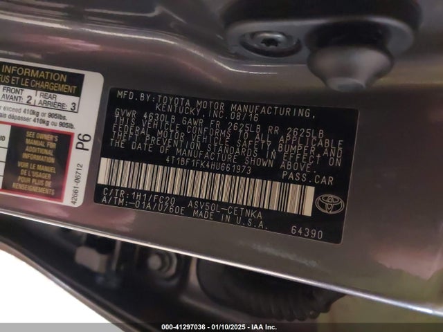 Toyota CAMRY LE 2017 4T1BF1FK4HU661973 Image 9