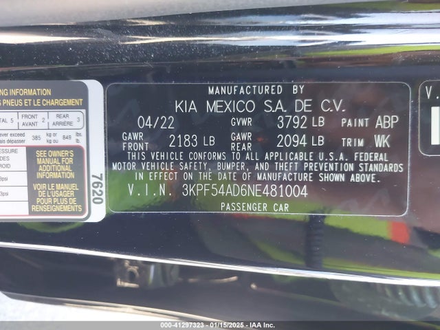 KIA Forte Gt-line 2022 3KPF54AD6NE481004 Image 9
