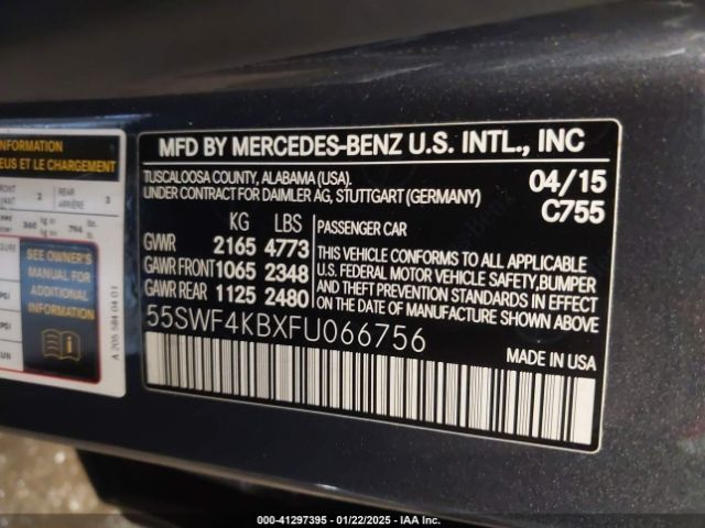 55SWF4KBXFU066756 Mercedes-Benz C 300