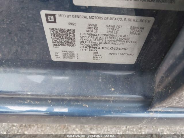 3GCPWCEK5LG434908 Chevrolet Silverado 1500 2wd  Short Bed Lt