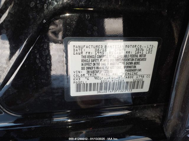 3N1AB7AP3FY323933 Nissan SENTRA SR