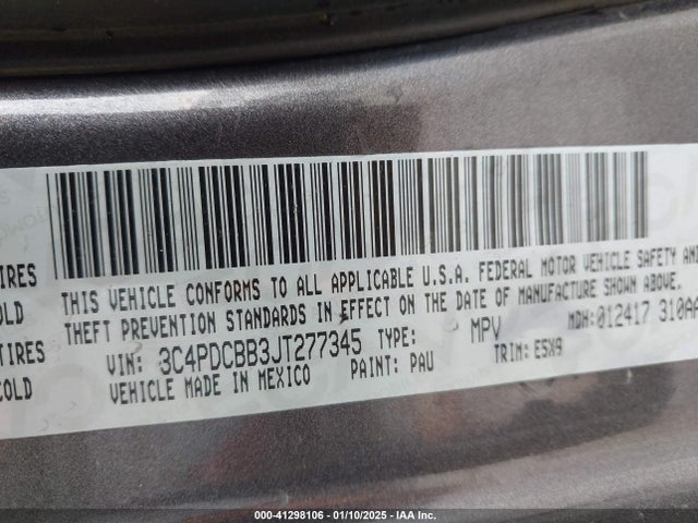 Dodge Journey Sxt 2018 3C4PDCBB3JT277345 Image 9