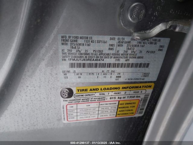 1FMJU1J83REA40474 Ford Expedition Xlt