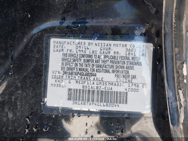 Nissan SENTRA S 2016 3N1AB7AP4GL682044 Image 9