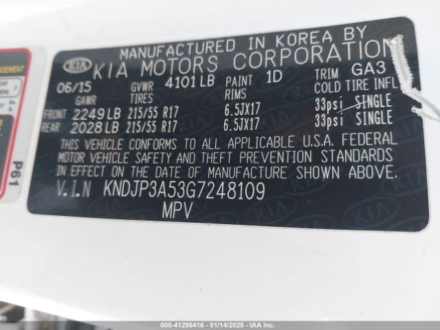 KNDJP3A53G7248109 KIA SOUL +