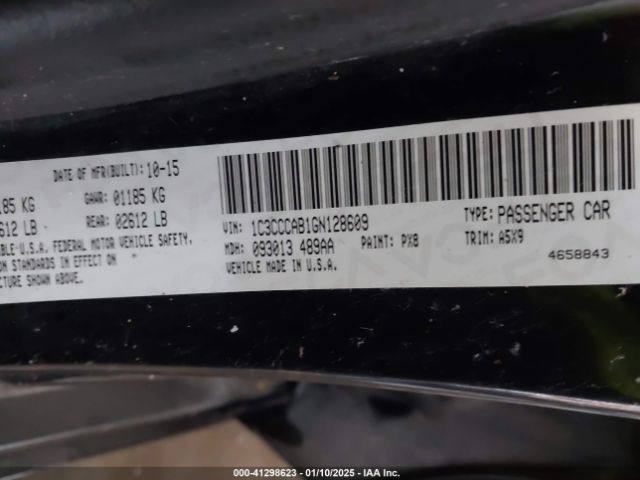 2016 CHRYSLER 200 1C3CCCAB1GN128609 Photo 8