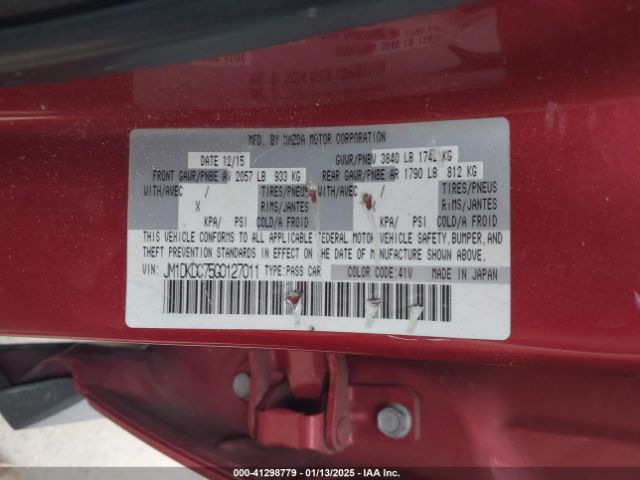 JM1DKDC75G0127011 Mazda Cx-3 Touring