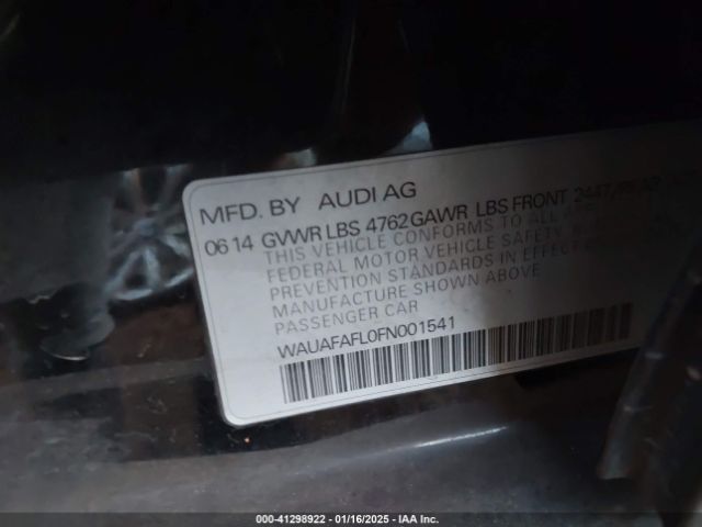 WAUAFAFL0FN001541 Audi A4 2.0t Premium
