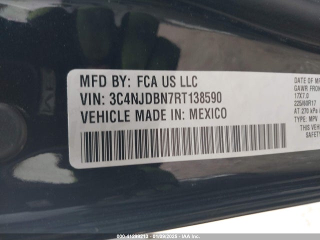 3C4NJDBN7RT138590 Jeep Compass Latitude 4x4