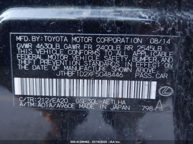 JTHBF1D2XF5048446 Lexus IS 250