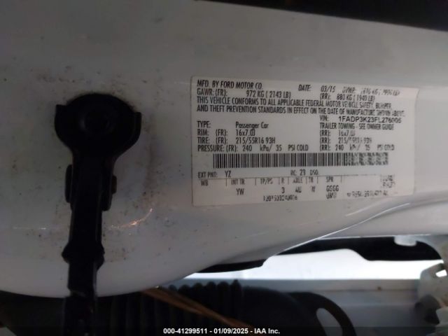 1FADP3K23FL276005 Ford FOCUS SE