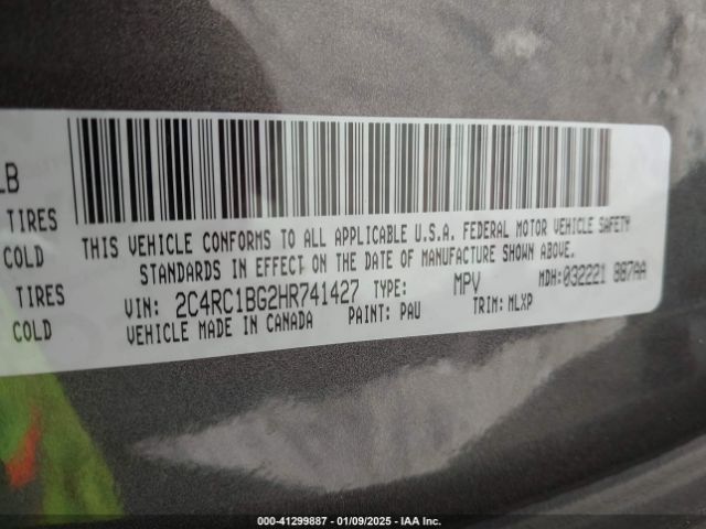 2C4RC1BG2HR741427 Chrysler Pacifica Touring-l