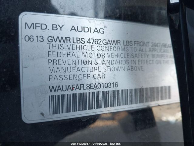 WAUAFAFL8EA010316 Audi A4 2.0t Premium