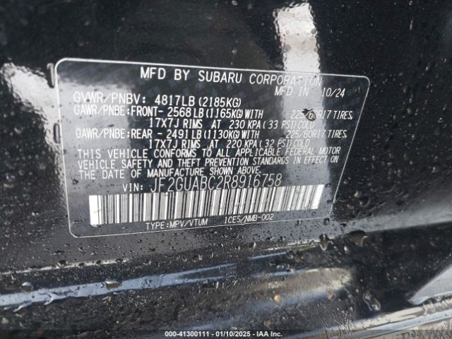 2024 SUBARU CROSSTREK JF2GUABC2R8916758 Photo 8