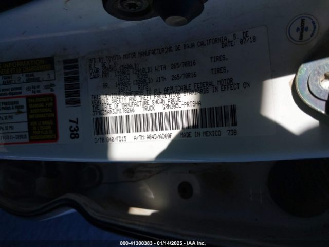 3TMCZ5AN3JM178266 Toyota Tacoma Trd Off Road