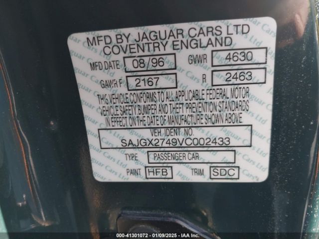 1997 JAGUAR XK8 SAJGX2749VC002433 Photo 8