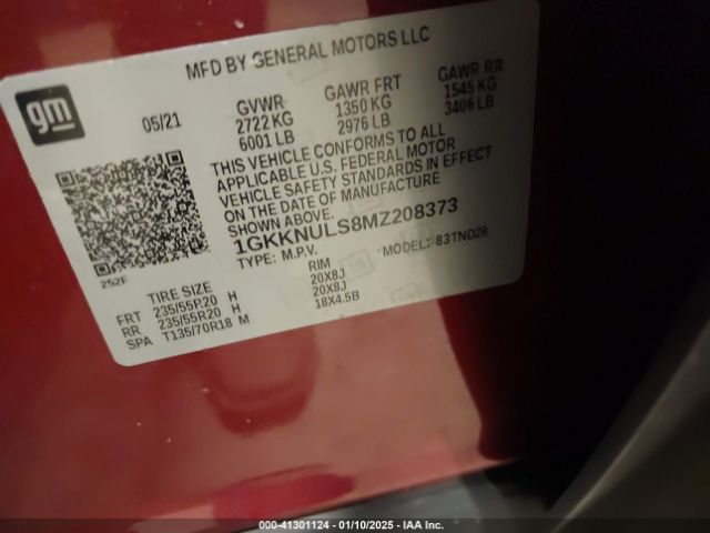 2021 GMC ACADIA 1GKKNULS8MZ208373 Photo 8