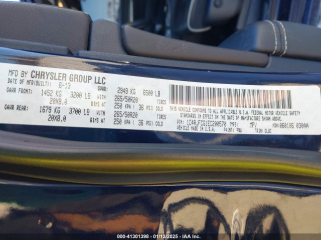 1C4RJFCG1EC200570 Jeep Grand Cherokee Overland