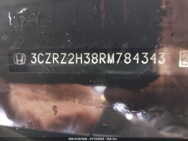 3CZRZ2H38RM784343 Honda Hr-v Awd Lx