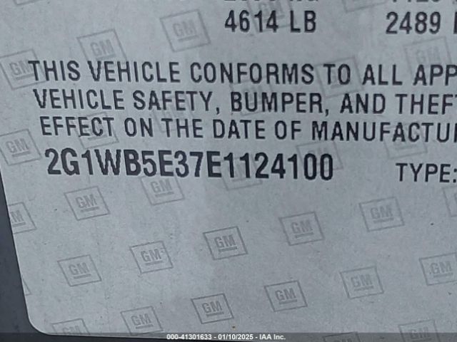2G1WB5E37E1124100 Chevrolet Impala Limited Lt