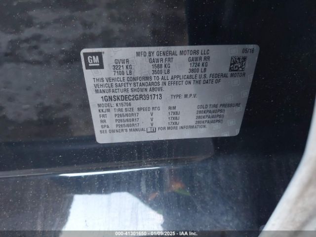 1GNSKDEC2GR391713 Chevrolet Tahoe Commercial Fleet