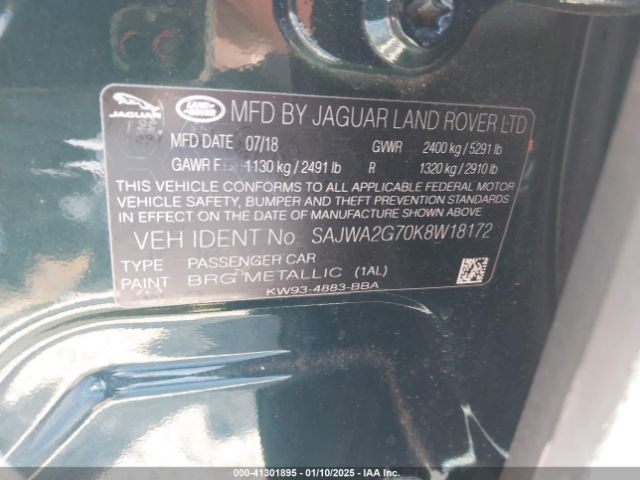 2019 JAGUAR XJ SAJWA2G70K8W18172 Photo 8
