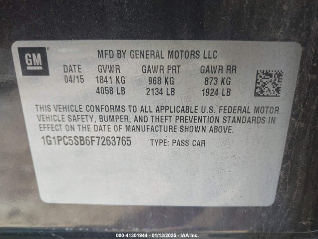 Chevrolet Cruze 1lt Auto 2015 1G1PC5SB6F7263765 Image 9