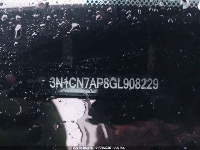 3N1CN7AP8GL908229 Nissan Versa 1.6 S+
