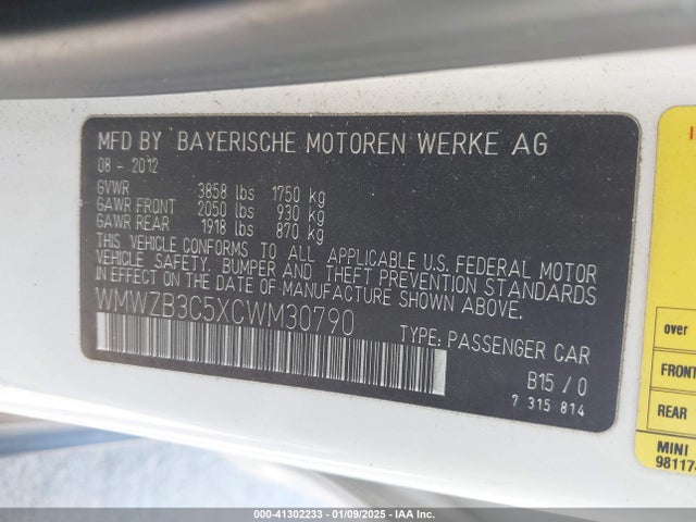 2012 MINI COOPER COUNTRYMAN WMWZB3C5XCWM30790 Photo 8