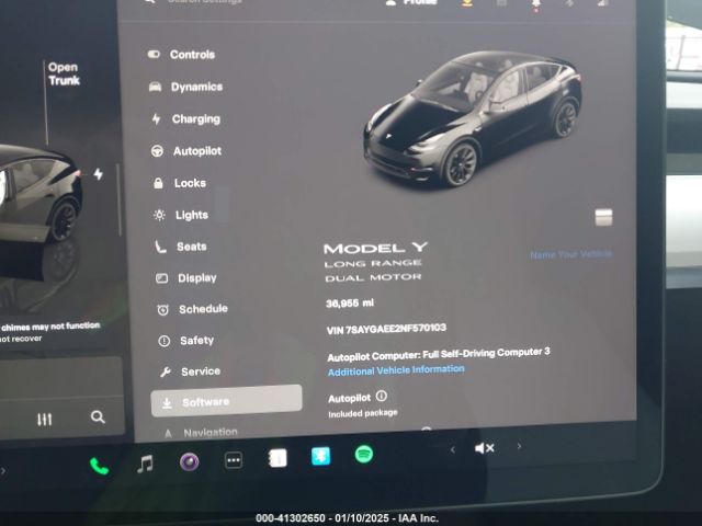 7SAYGAEE2NF570103 Tesla Model Y Long Range Dual Motor All-wheel Drive